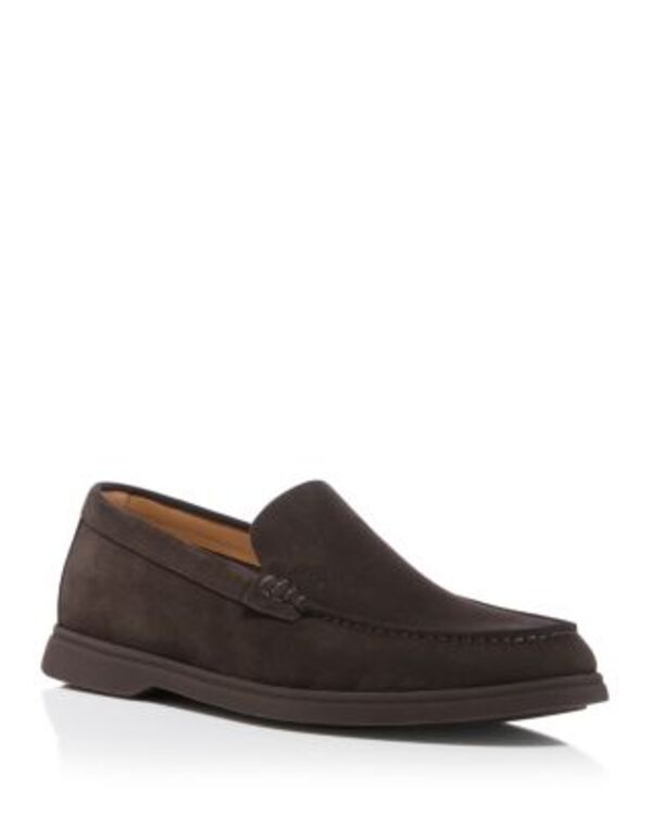 ボス メンズ シューズ スリッポン・ローファー BOSS Mensienne Slip On Moc Toe Loafers Dark Grey グレー