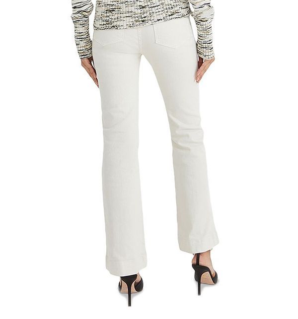 ヴェロニカ ベアード レディース ボトムス デニムパンツ アンクル ジーンズ Veronica Beard Carson High Rise Ankle Flare Jeans in Ecru Ecru エクリュ