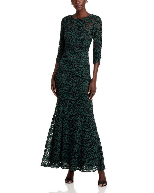 エリザジェイ レディース トップス ワンピース レース Eliza J Lace Gown Exclusive Hunter