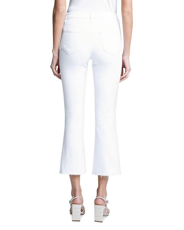 ラジャンス レディース ボトムス デニムパンツ ジーンズ LAGENCE Kendra High Rise Crop Flare Jeans in Blanc Blanc