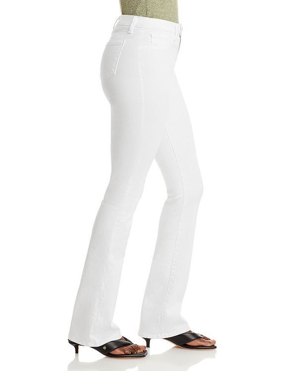 ラジャンス レディース ボトムス デニムパンツ ブーツカット コットン ブーツ ジーンズ LAGENCE Selma Cotton Stretch High Rise Bootcut Jeans in Blanc Blanc