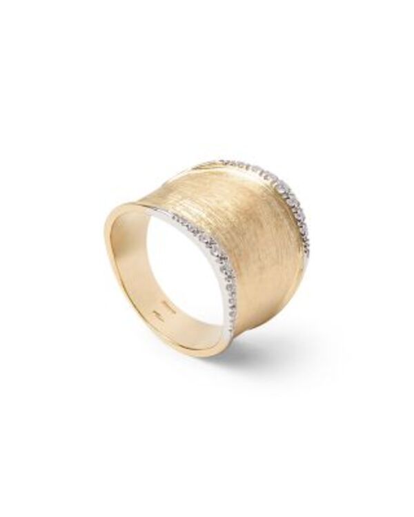 マルコ ビチェゴ メンズ アクセサリー リング Marco Bicego 18K Yellow Gold Lunaria Diamond Textured Finish Large Statement Ring WhiteGold ホワイト マルコ ビチェゴ メンズ アクセサリー リング Marco Bicego 18K Yellow Gold Lunaria Diamond Textured Finish Large Statement Ring WhiteGold ホワイト