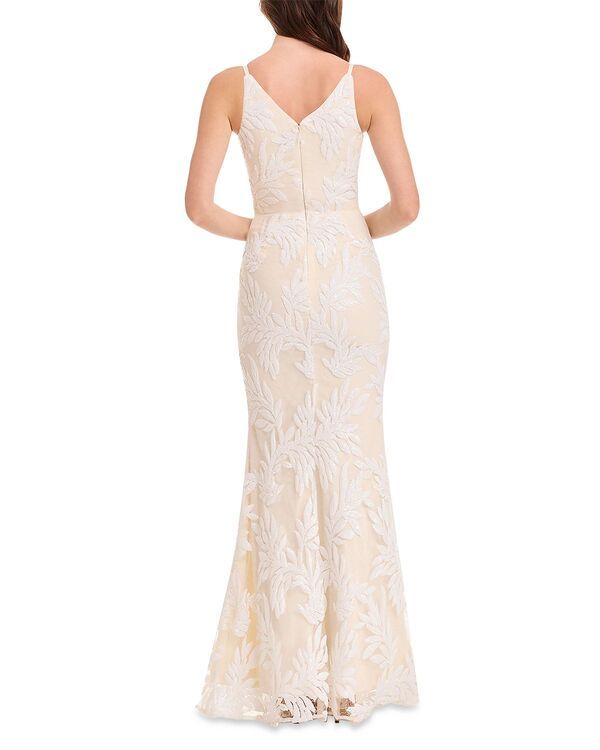ドレスザポプレーション レディース トップス ワンピース フラワー柄 スパンコール フラワー Dress the Population Sharon FloralSequin Mermaid Gown Ivory アイボリー