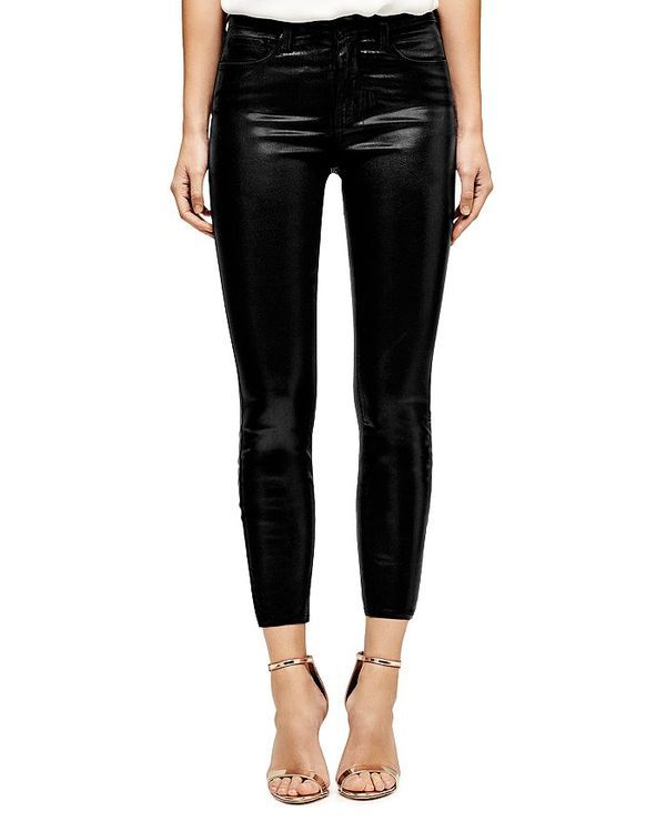 ラジャンス レディース ボトムス デニムパンツ コート ジーンズ LAGENCE Margot Skinny Jeans Coated Black Coated ブラック