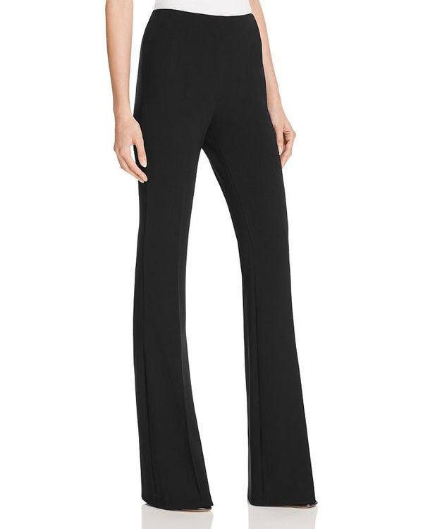 セオリー レディース ボトムス カジュアルパンツ クレープ パンツ Theory Demitria Admiral Crepe Flared Pants 100 Exclusive Black ブラック