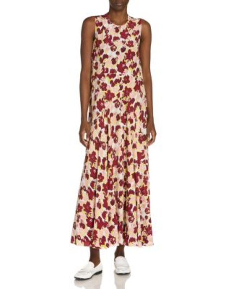 マルニ レディース トップス ワンピース シルク ノースリーブ Marni Sleevelessilk Dress Lily White ホワイト