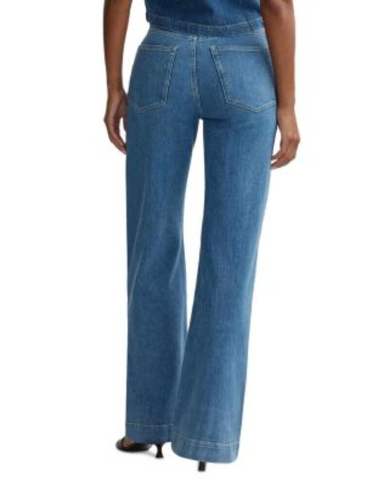 ディーエル 1961 レディース ボトムス デニムパンツ ワイドレッグ ジーンズ DL1961 Karmine High Rise Refined Wide Leg Jeans in Terra Blue ブルー ディーエル 1961 レディース ボトムス デニムパンツ ワイドレッグ ジーンズ DL1961 Karmine High Rise Refined Wide Leg Jeans in Terra Blue ブルー