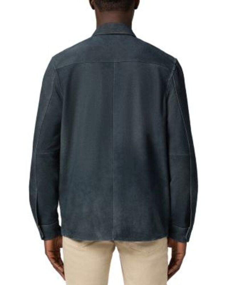 ペイジ メンズ アウター ジャケット・ブルゾン スエード PAIGE Peyman Suede Jacket Dark Navy ネイビー