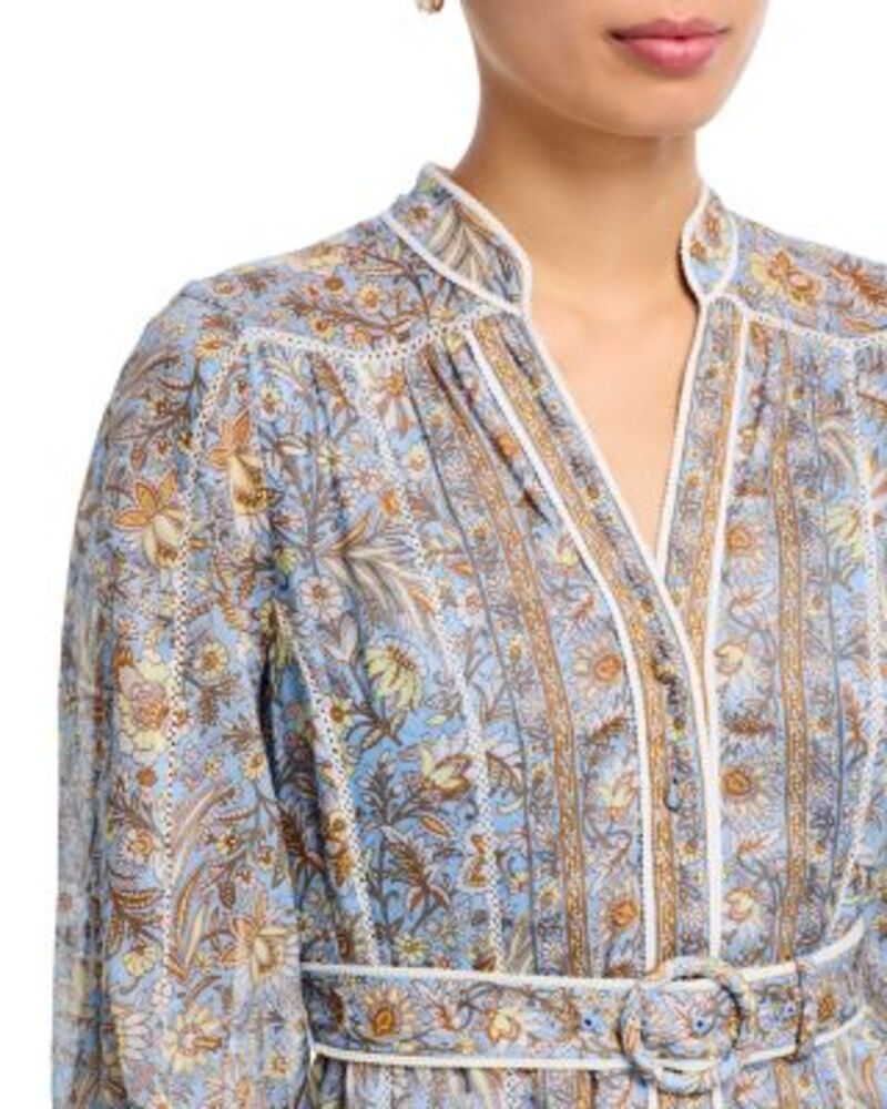 ヴェロニカ ベアード レディース トップス ワンピース Vネック Veronica Beard Kumar V Neck Dress Blue Jay Multi ブルー