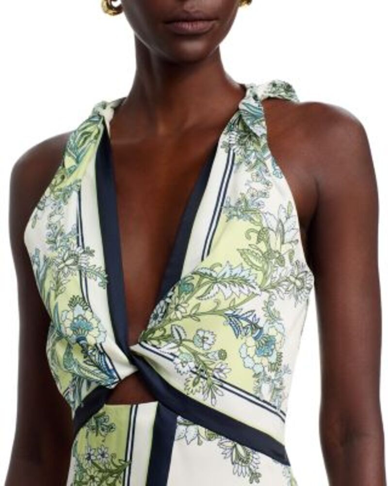 ヴェロニカ ベアード レディース トップス ワンピース ミディ Veronica Beard Kaliza Midi Dress Light Pistachio Multi マルチカラー