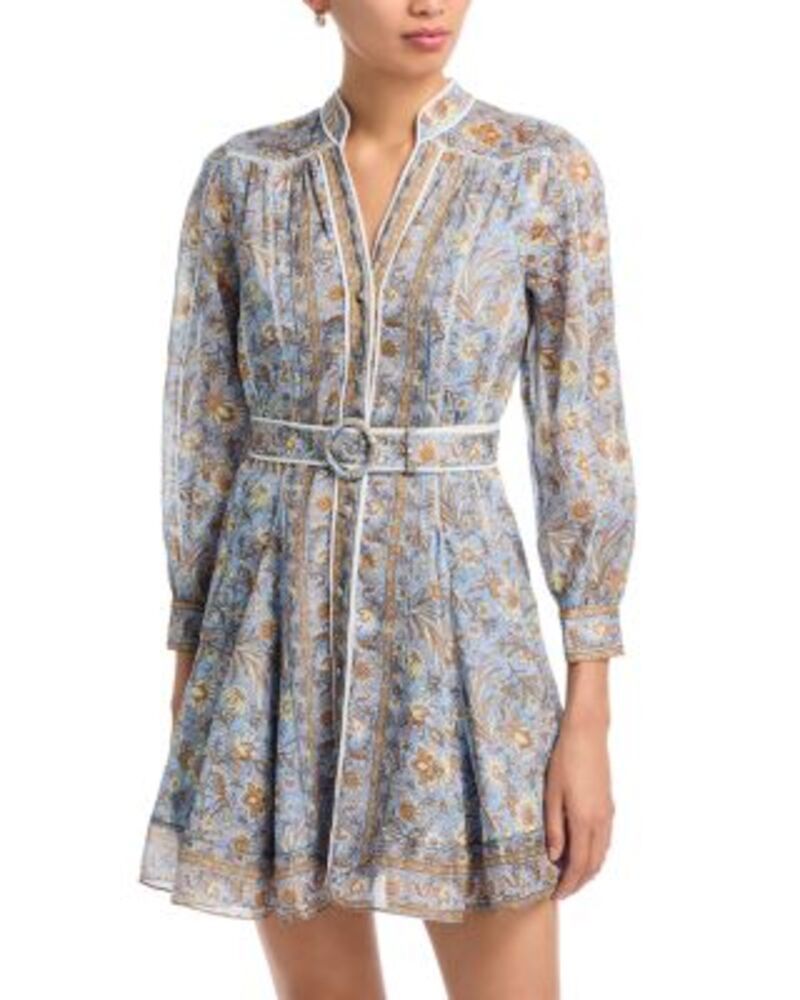ヴェロニカ ベアード レディース トップス ワンピース Vネック Veronica Beard Kumar V Neck Dress Blue Jay Multi ブルー