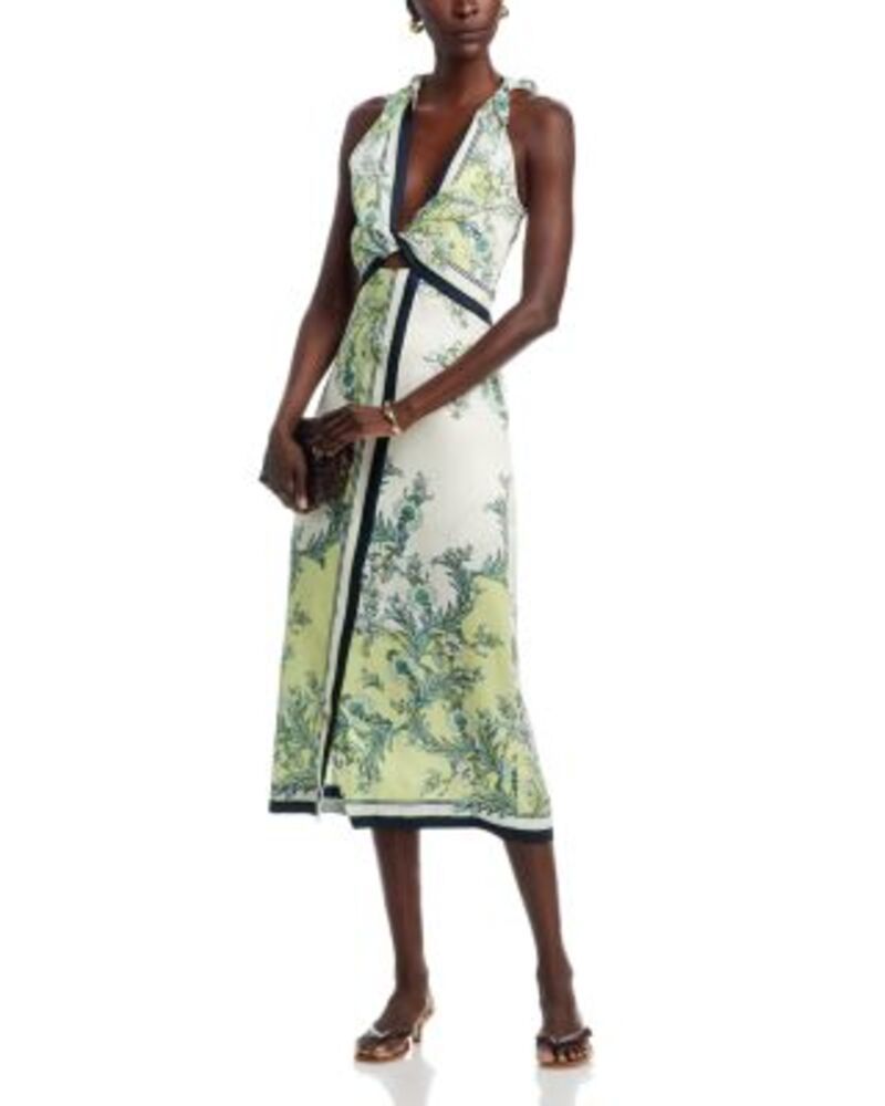 ヴェロニカ ベアード レディース トップス ワンピース ミディ Veronica Beard Kaliza Midi Dress Light Pistachio Multi マルチカラー