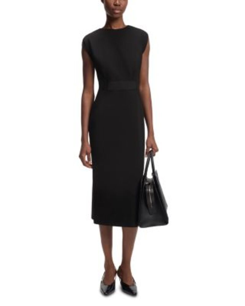 ボス レディース トップス ワンピース ミディ BOSS Detira Slimidi Dress Black ブラック