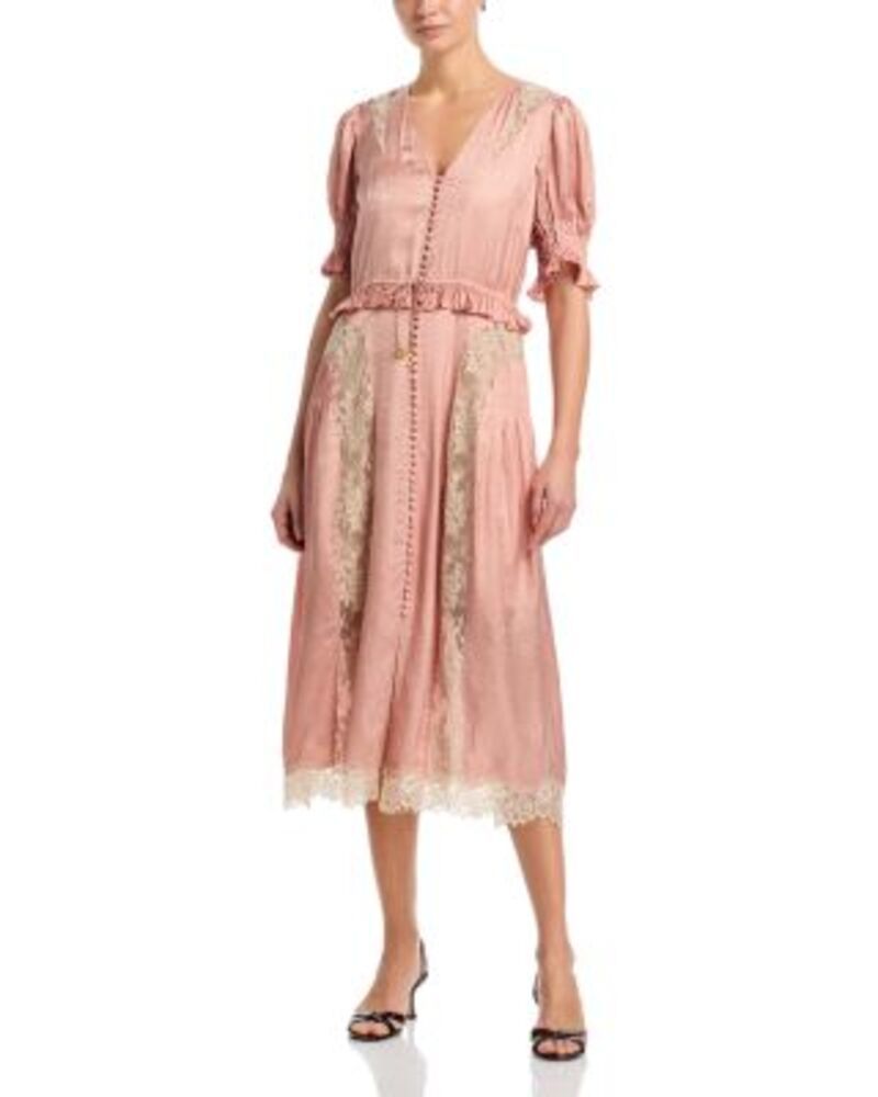 シー レディース トップス ワンピース ミディ Sea Ethel Sleeve Midi Dress Rose