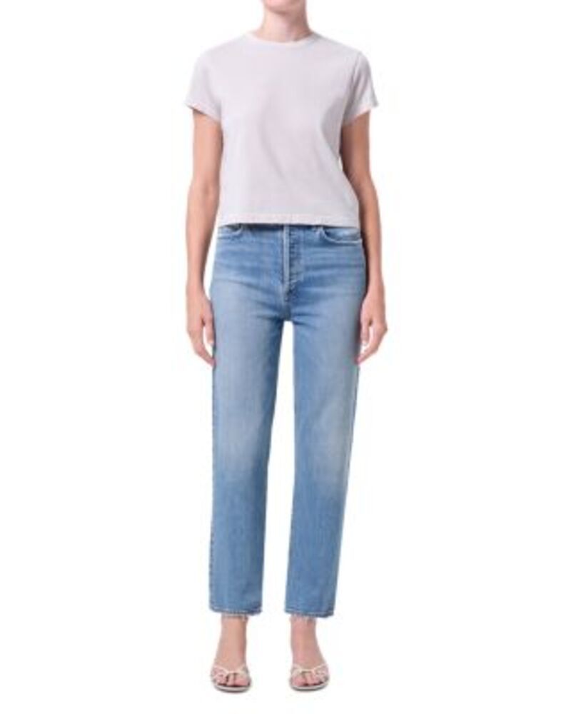 アゴルド レディース ボトムス デニムパンツ ジーンズ AGOLDE 90s Pinch Waist High Rise Straight Crop Jeans in Renew