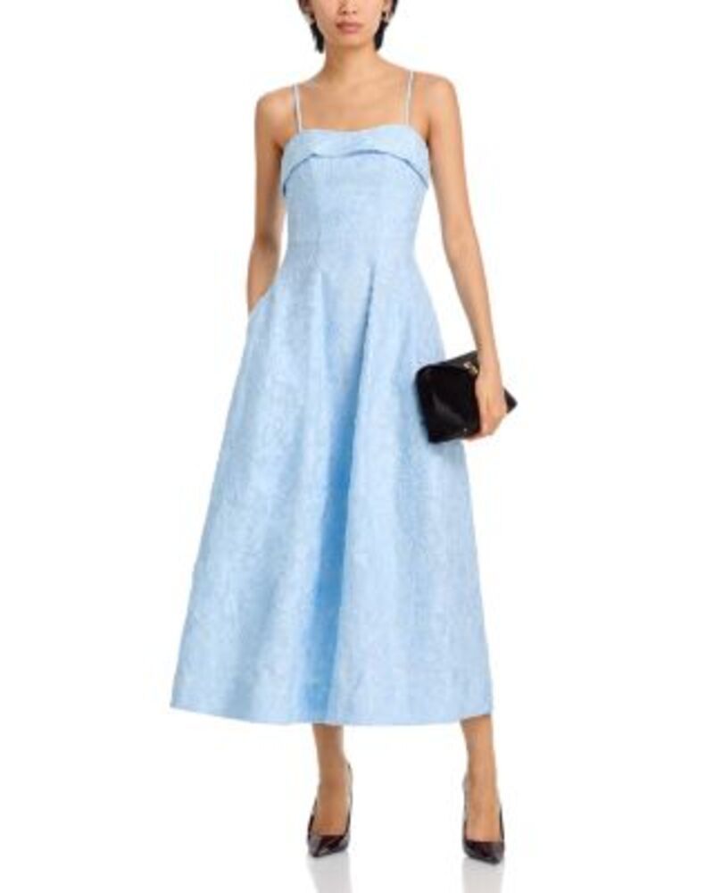 シムカイ レディース トップス ワンピース ミディ SIMKHAI Valeria Jacquard Midi Dress Tidepool シムカイ レディース トップス ワンピース ミディ SIMKHAI Valeria Jacquard Midi Dress Tidepool