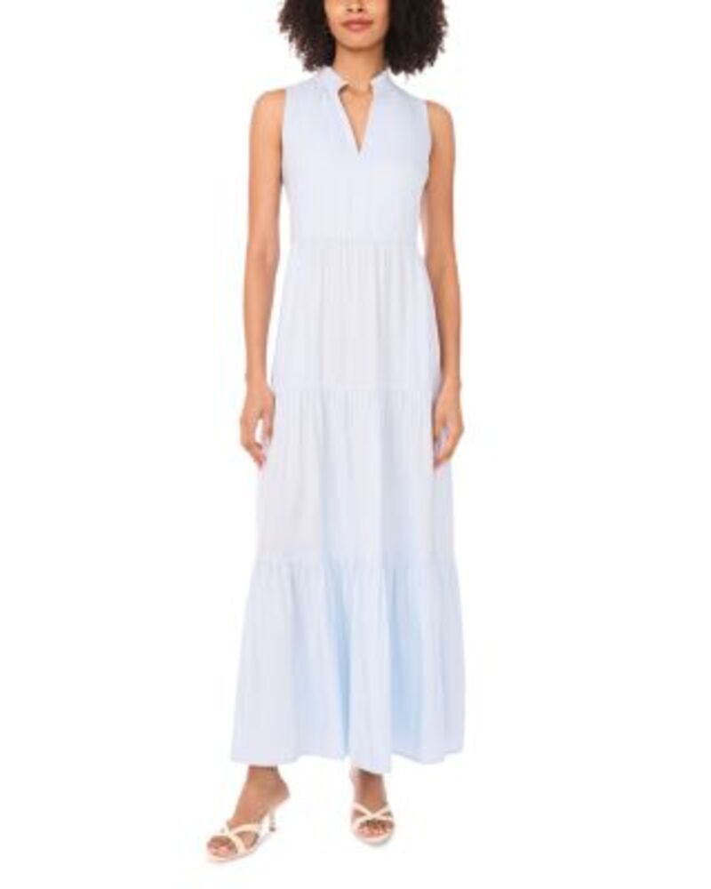 ヴィンスカムート レディース トップス ワンピース Vネック ティアード ノースリーブ マキシ VINCE CAMUTO V Neck Sleeveless Tiered Maxi Dressky