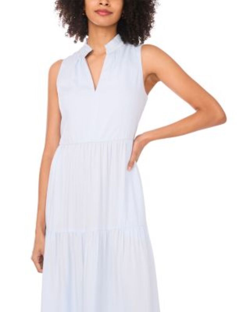 ヴィンスカムート レディース トップス ワンピース Vネック ティアード ノースリーブ マキシ VINCE CAMUTO V Neck Sleeveless Tiered Maxi Dressky