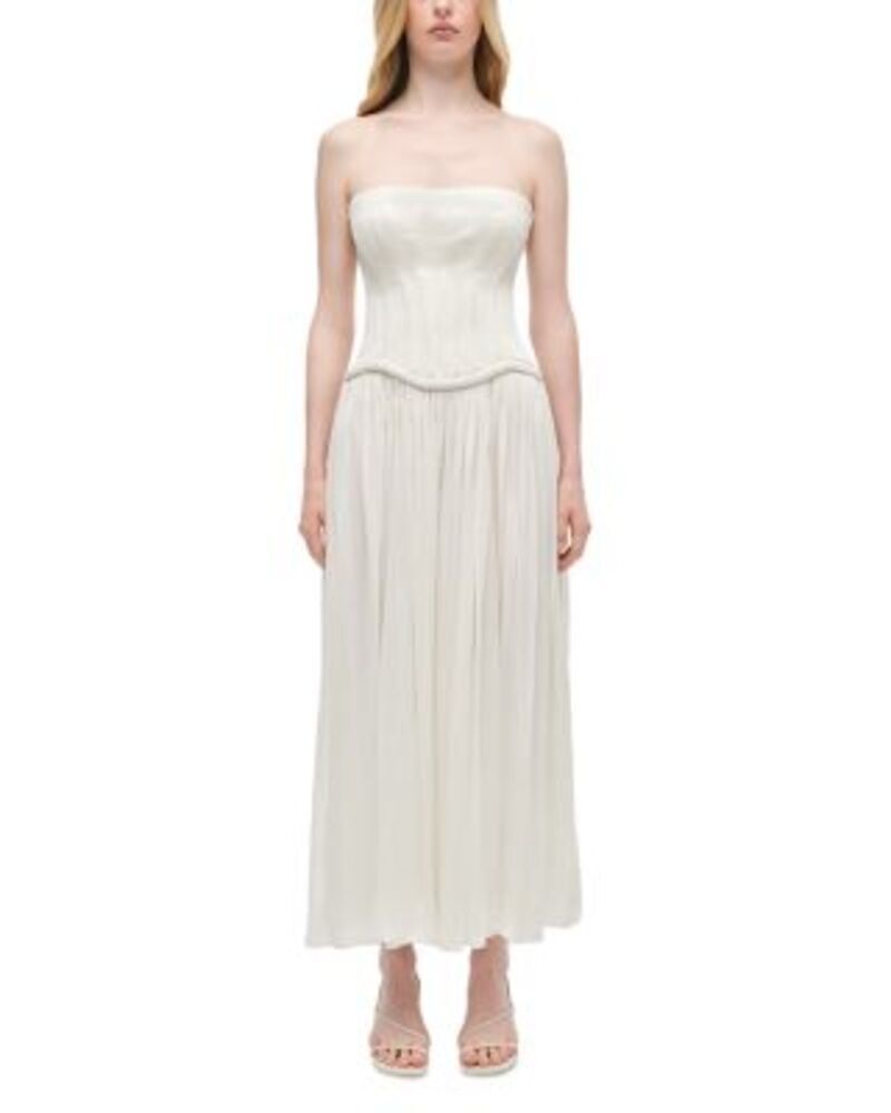 シムカイ レディース トップス ワンピース SIMKHAI Adalys Bustier Dress Ivory アイボリー