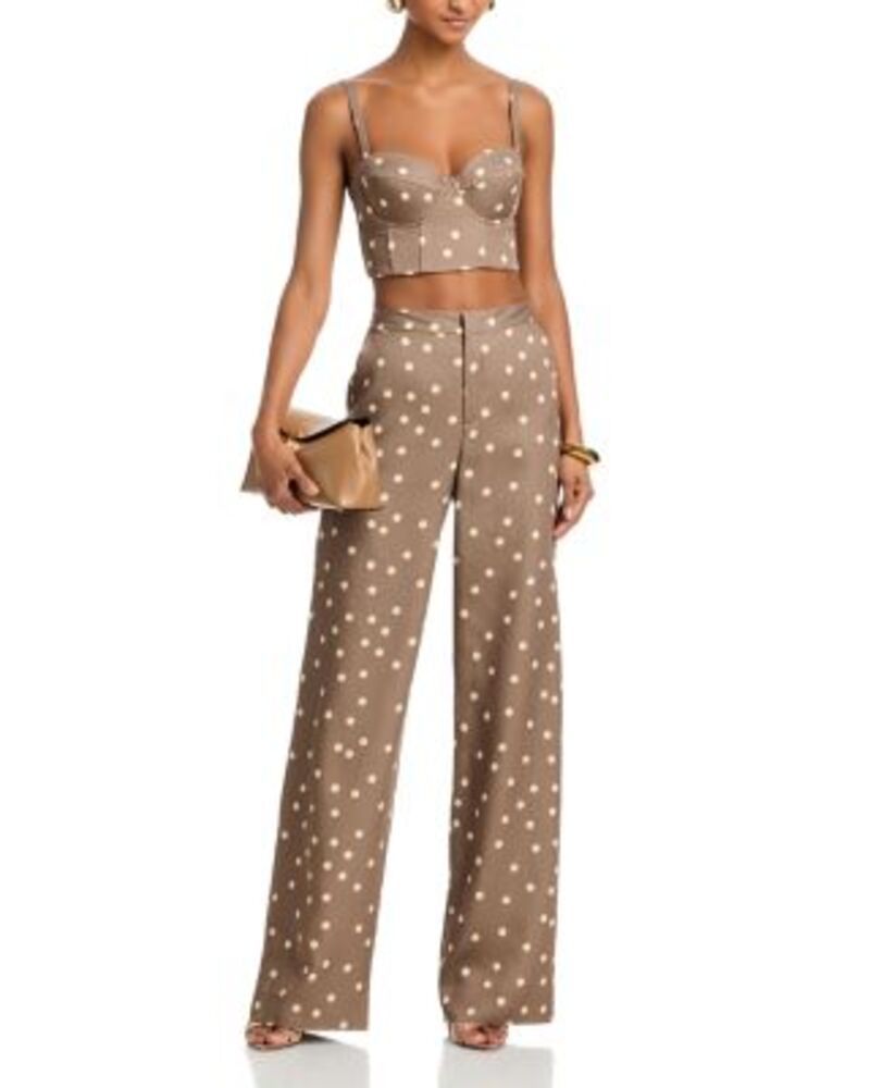 ラジャンス レディース ボトムス カジュアルパンツ ストレート LAGENCE Livvy Straight Leg Pants CardamomEcru Polka Dot エクリュ ラジャンス レディース ボトムス カジュアルパンツ ストレート LAGENCE Livvy Straight Leg Pants CardamomEcru Polka Dot エクリュ