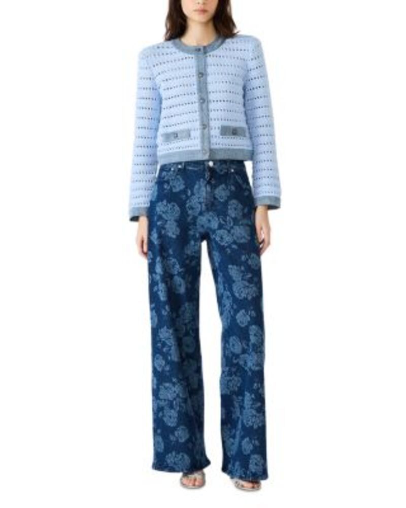 スティーブ マデン レディース ボトムス デニムパンツ プリント ジーンズ STEVE MADDEN Jaxon Printed High Rise Relaxed Barrel Jeans in Rose Frost Rose Frost