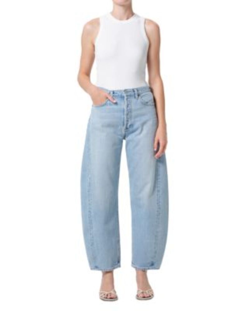 アゴルド レディース ボトムス デニムパンツ ジーンズ AGOLDE Luna Pieced High Rise Barrel Jeans in Addition