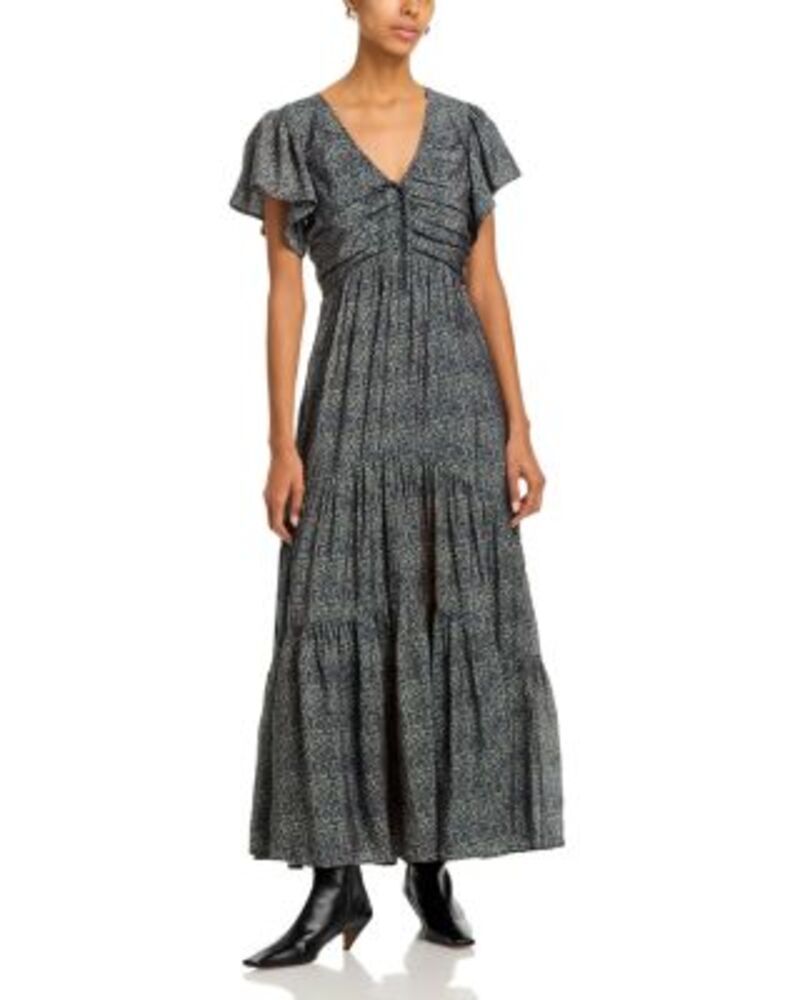 ペイジ レディース トップス ワンピース PAIGE Kinga Dress Navy Multi ネイビー