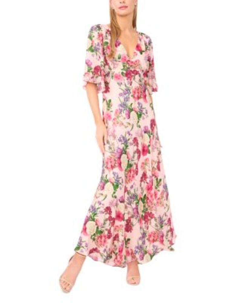 テッドベーカー レディース トップス ワンピース Vネック Ted Baker Briar V Neck Flutter Sleeve Dress Cloud Pink ピンク