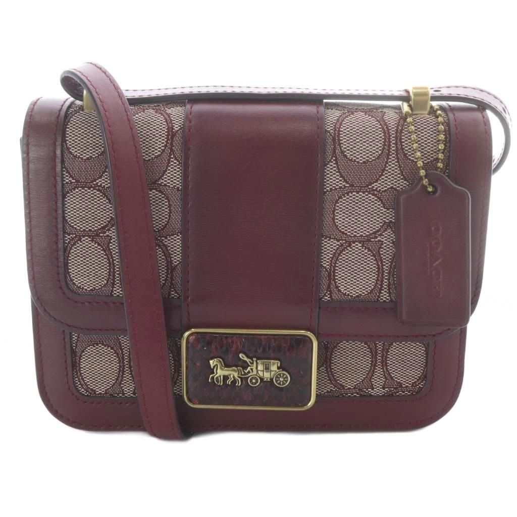 コーチ COACH アリー ショルダー バッグ 18 シグネチャー ジャカード 