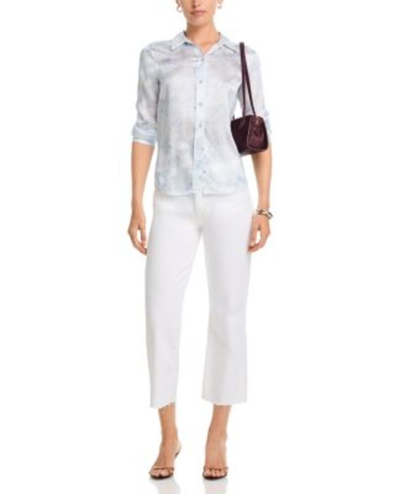 ラジャンス レディース ボトムス デニムパンツ ワイドレッグ ジーンズ LAGENCE Wanda High Rise Crop Wide Leg Jeans in Blanc ラジャンス レディース ボトムス デニムパンツ ワイドレッグ ジーンズ LAGENCE Wanda High Rise Crop Wide Leg Jeans in Blanc