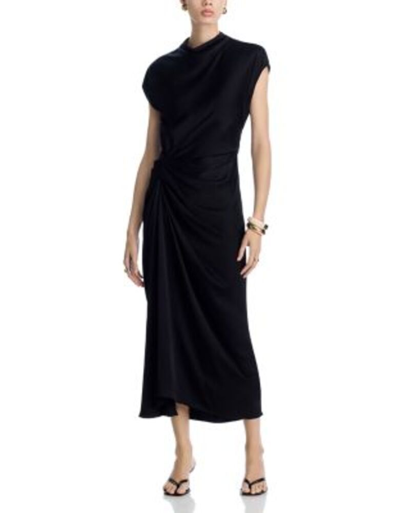 エーエルシー レディース トップス ワンピース ALC Alma Side Gatheredress Black ブラック