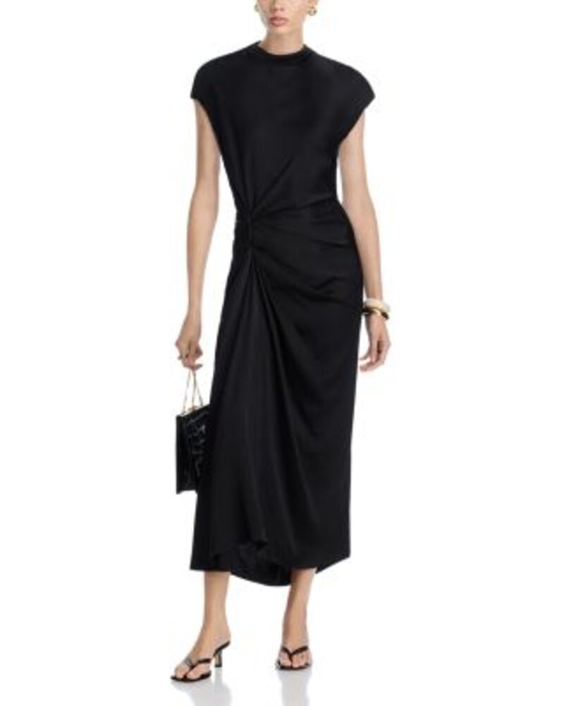 エーエルシー レディース トップス ワンピース ALC Alma Side Gatheredress Black ブラック