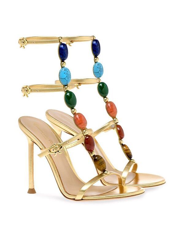 ジャンヴィト ロッシ レディース シューズ サンダル Gianvito Rossi Womens Shanti Sandals Gold Nappa ゴールド