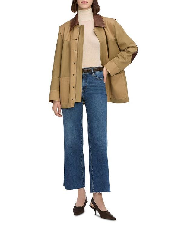 フレーム レディース ボトムス デニムパンツ アンクル ジーンズ FRAME Le Slim High Rise Ankle Crop Palazzo Jeans in Elixir Raw After Elixir Raw After