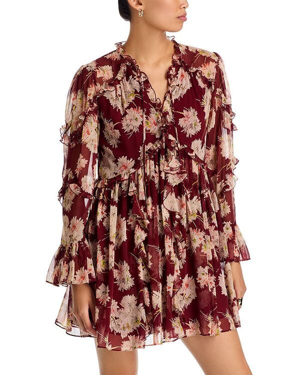 サンク セプト レディース トップス ワンピース Cinq Sept Mae Bouquet Albani Dress Wineberry Multi マルチカラー