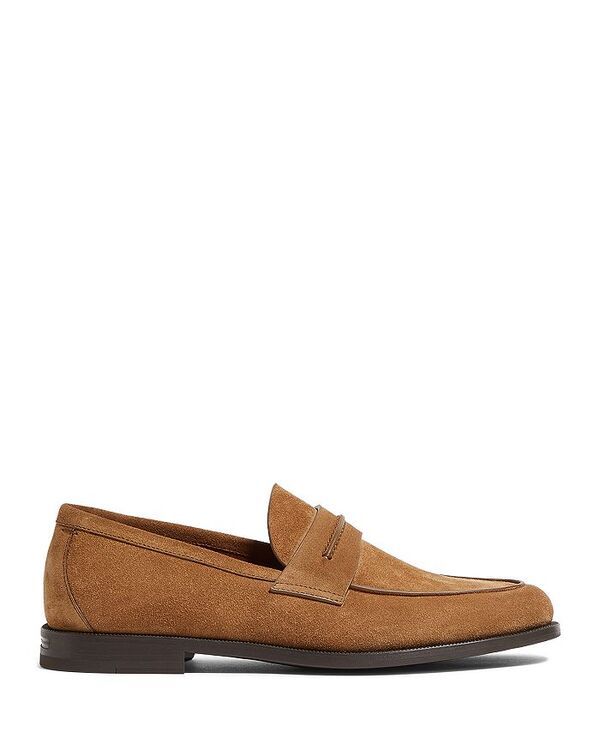 ゼニア レディース シューズ スリッポン・ローファー スエード ローファー ZEGNA Suede Mocassin Corso Loafers Tobacco
