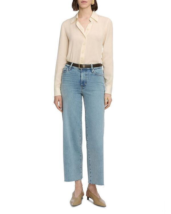 フレーム レディース ボトムス デニムパンツ アンクル ジーンズ FRAME Le Slim High Rise Ankle Crop Palazzo Jeans in Spring Raw After Spring Raw After