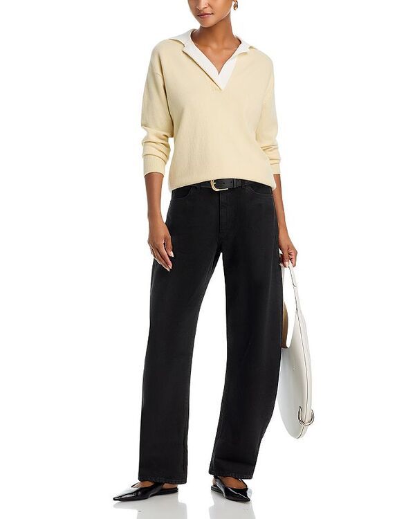 フレーム レディース ボトムス デニムパンツ ジーンズ FRAME The Bubble High Rise Barrel Leg Jeans Black ブラック