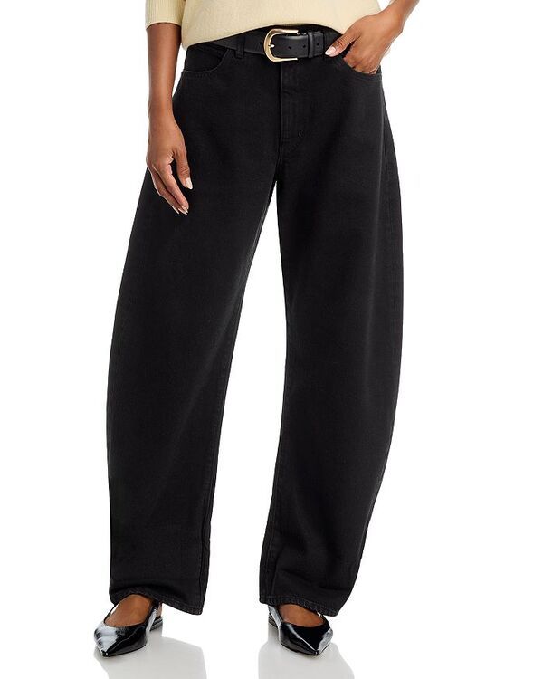フレーム レディース ボトムス デニムパンツ ジーンズ FRAME The Bubble High Rise Barrel Leg Jeans Black ブラック