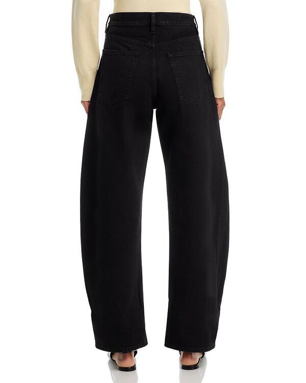 フレーム レディース ボトムス デニムパンツ ジーンズ FRAME The Bubble High Rise Barrel Leg Jeans Black ブラック