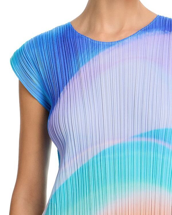 プリーツ プリーズ イッセイ ミヤケ レディース トップス ワンピース PLEATS PLEASE ISSEY MIYAKE Groove Dress Blue ブルー