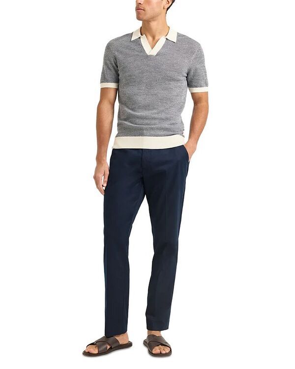 オールバー ブラウン メンズ トップス ポロシャツ コントラスト Orlebar Brown Horton Contrast Polo Shirt Tonic Blue White ホワイト