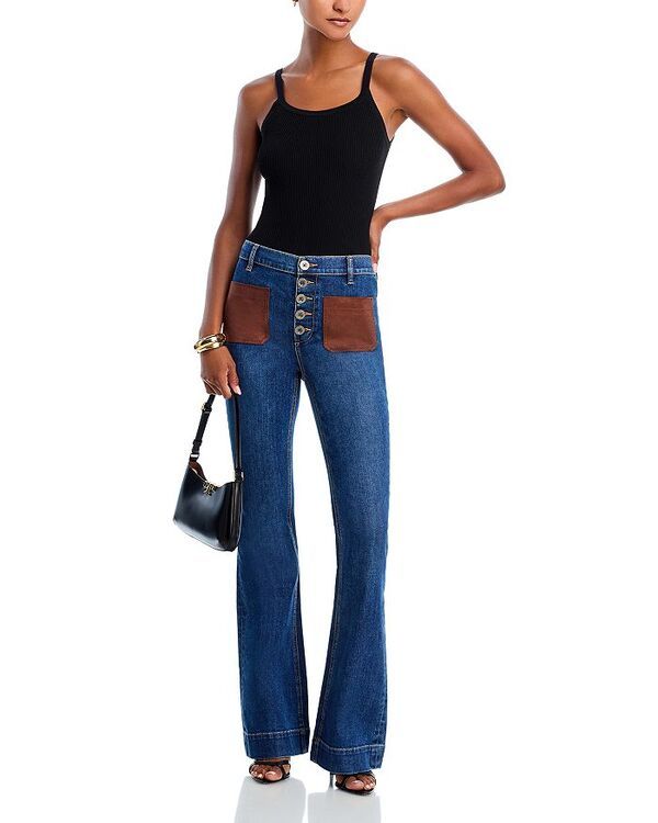 レイミー ブルック レディース ボトムス デニムパンツ ワイドレッグ ジーンズ Ramy Brook Cindy High Rise Wide Leg Jeans in Medium Wash Medium Wash
