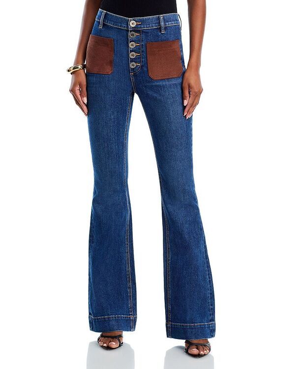 レイミー ブルック レディース ボトムス デニムパンツ ワイドレッグ ジーンズ Ramy Brook Cindy High Rise Wide Leg Jeans in Medium Wash Medium Wash