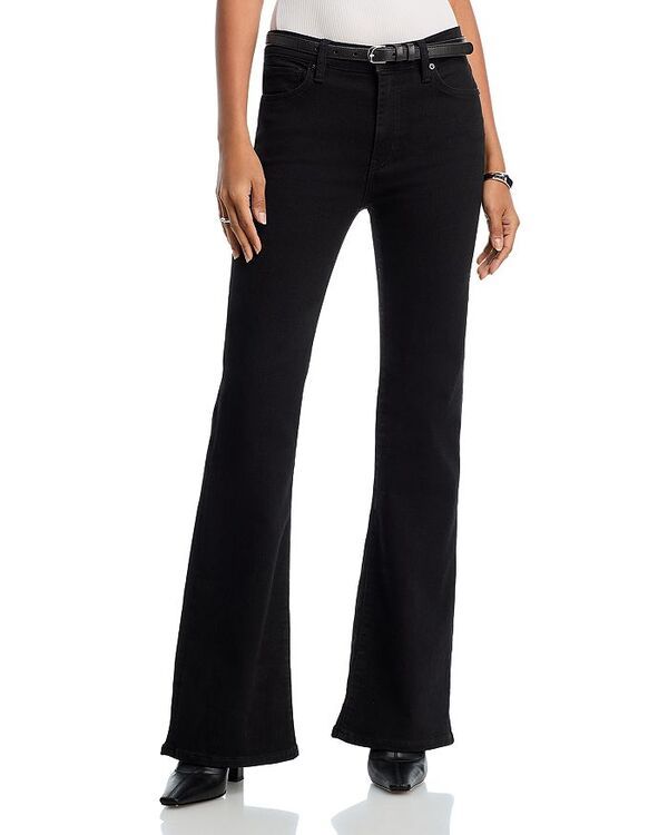 フレーム レディース ボトムス デニムパンツ フレア ジーンズ FRAME The Icon High Rise Flare Leg Jeans Black ブラック