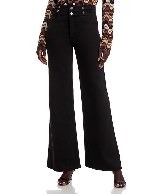 レイミー ブルック レディース ボトムス デニムパンツ ワイドレッグ ジーンズ Ramy Brook Liv High Rise Wide Leg Jeans Black ブラック