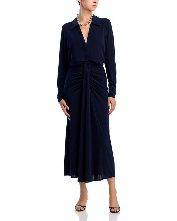 サンク セプト レディース トップス ワンピース Cinq Sept Seferina Dress Navy ネイビー