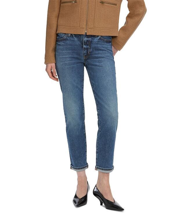 フレーム レディース ボトムス デニムパンツ アンクル ジーンズ FRAME The Borrowed High Rise Ankle Slim Leg Jeans in Nebula Nebula