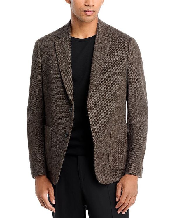 セオリー レディース アウター ジャケット・ブルゾン ニット ジャージー ジャケット Theory Clinton City Knit Twill Jersey Jacket Brownwood Multi マルチカラー