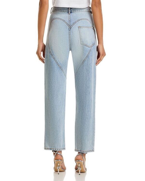 エリア レディース ボトムス デニムパンツ ジーンズ AREA Crystal Slit Jeans in Light Light Blue ブルー エリア レディース ボトムス デニムパンツ ジーンズ AREA Crystal Slit Jeans in Light Light Blue ブルー